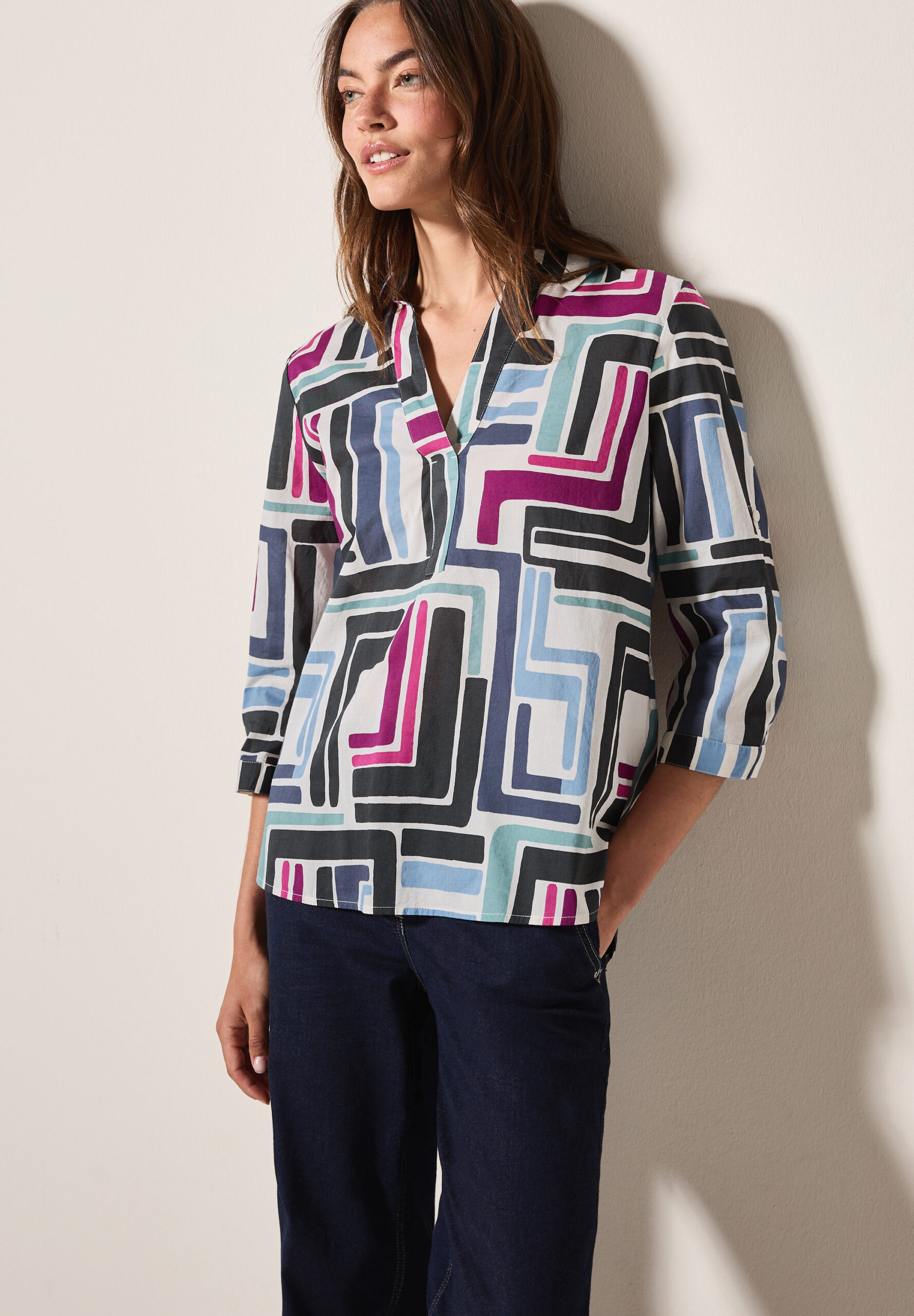 Gemusterte Bluse, Cecil