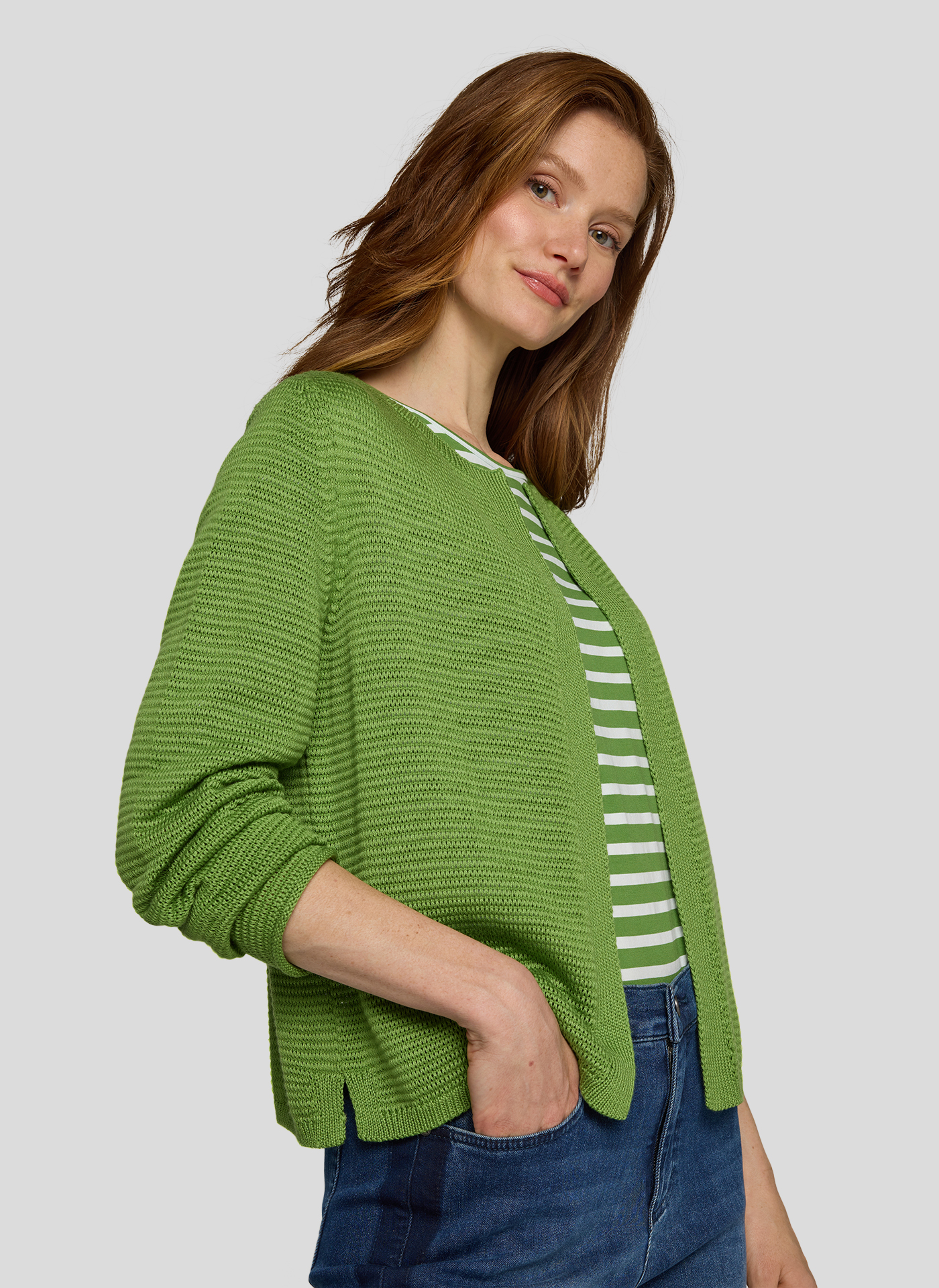 Strickjacke, Rabe