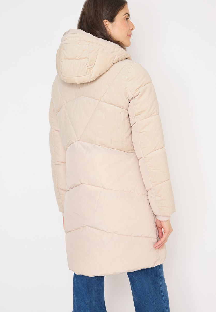 Puffer Mantel mit Cordmix, Cecil