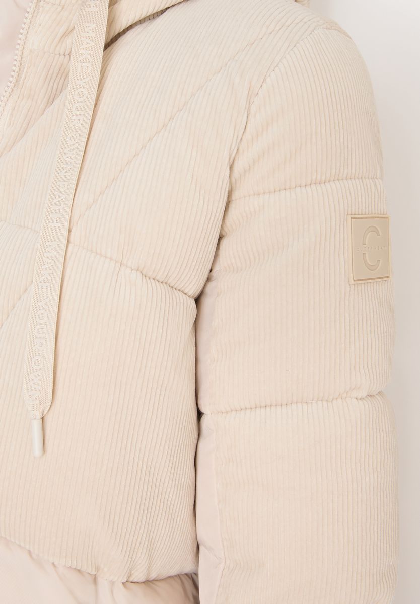 Puffer Mantel mit Cordmix, Cecil