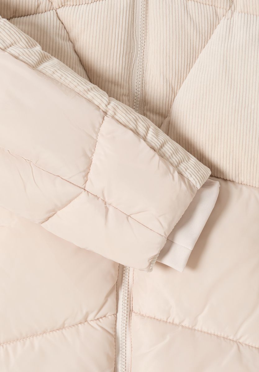 Puffer Mantel mit Cordmix, Cecil