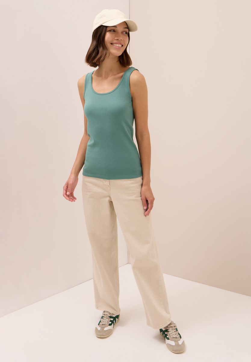 Basic Top in Unifarbe, Cecil