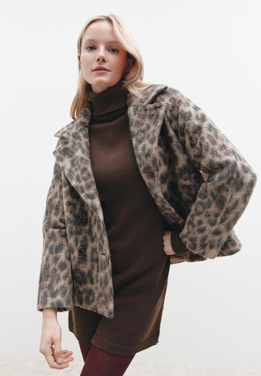 Jacke mit Leo-Muster, more and more