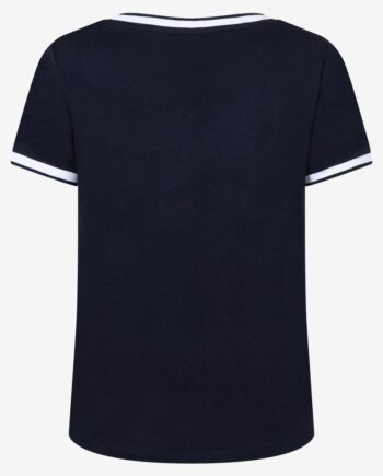 Blusenshirt mit Kontrastabschlüsse, more and more