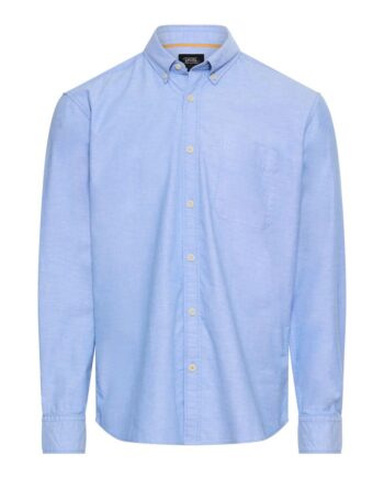 Oxford Hemd mit Button-Down-Kragen, camel active