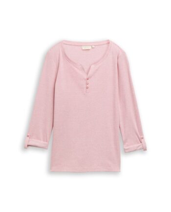 Langarmshirt mit Turn-Up-Funktion, Tom Tailor