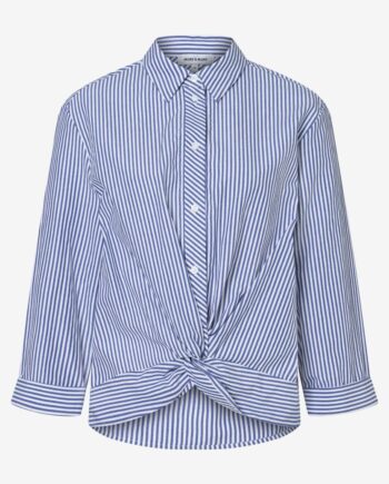 Gestreifte Bluse mit Knot-Detail, more and more