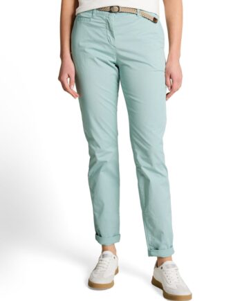 Slim Chino Hose mit Gürtel, Tom Tailor