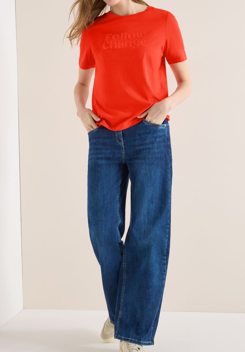 T-Shirt mit Frontprint, Cecil