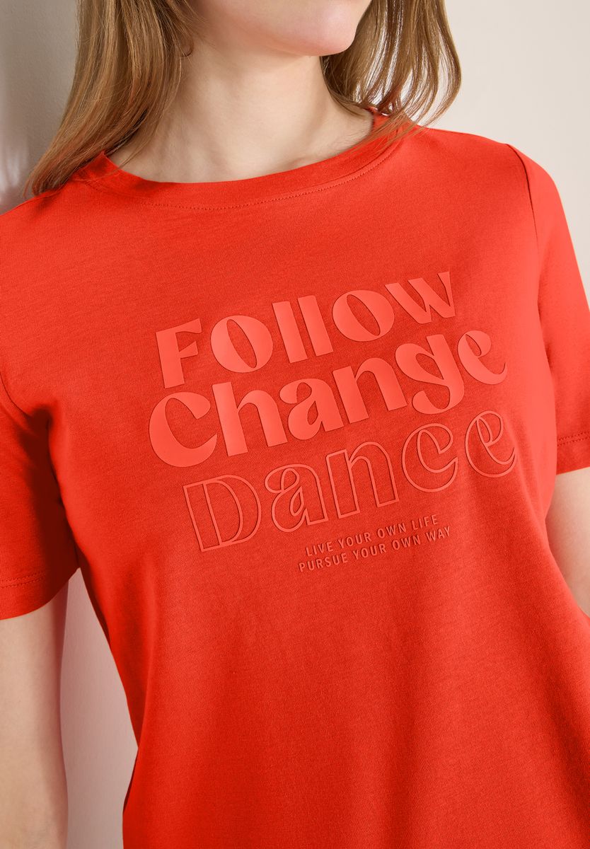 T-Shirt mit Frontprint, Cecil