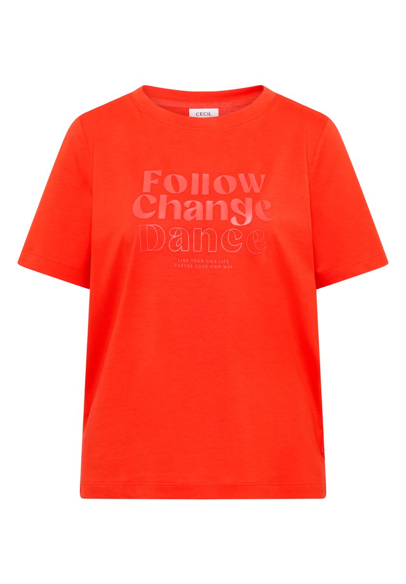 T-Shirt mit Frontprint, Cecil