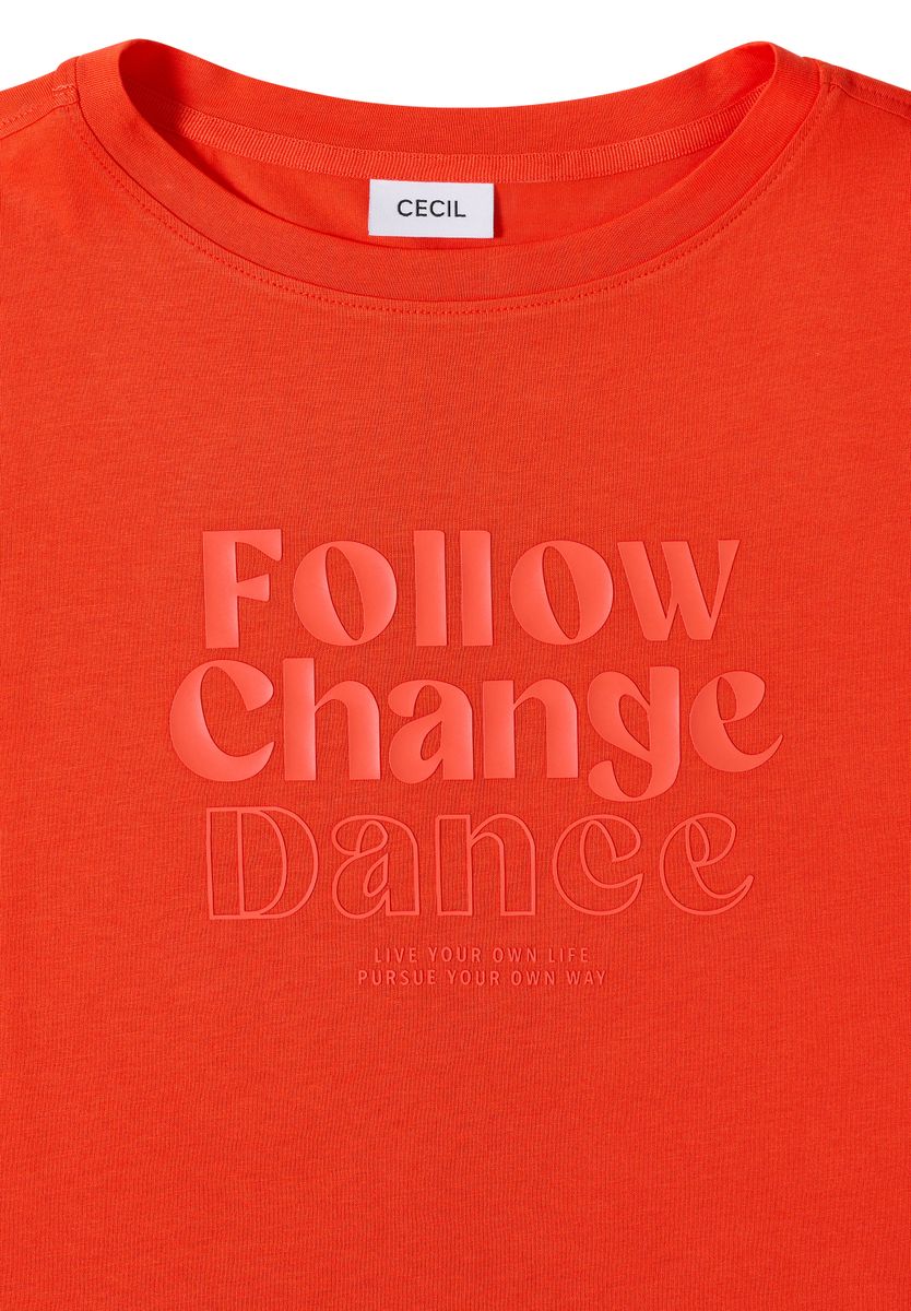 T-Shirt mit Frontprint, Cecil