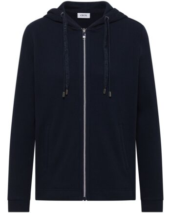 Langarm Jacke mit Kapuze und Taschen, Cecil