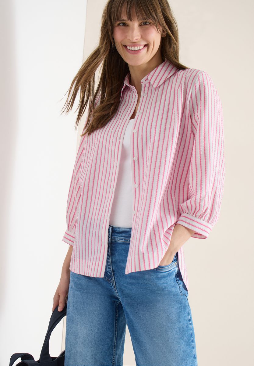 Bluse in Seersucker Qualität, Cecil
