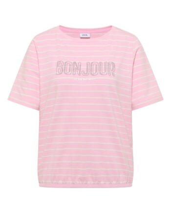 T-Shirt mit Schmuckstein Wording, Cecil