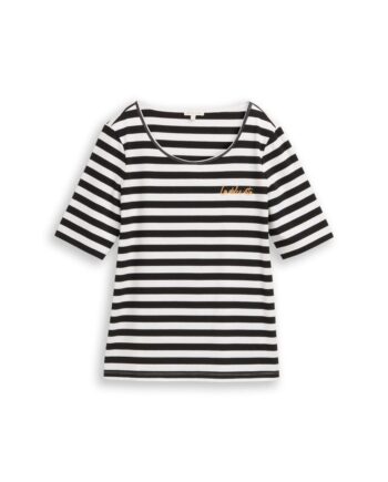 T-Shirt mit Stickerei, Tom Tailor